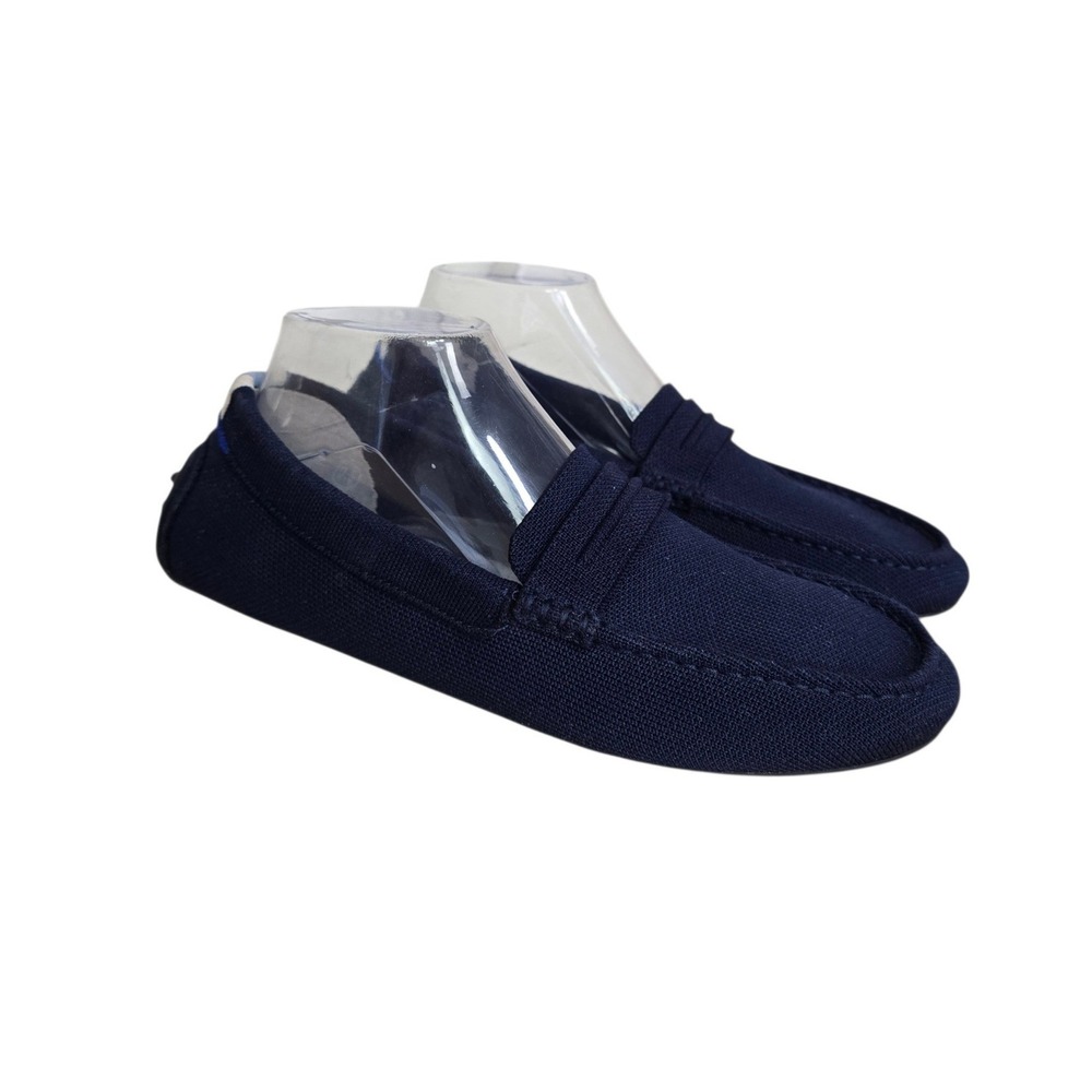 Rothys The Driver Navy Blue Knit Penny Loafer Driving Shoes Womens 9.5